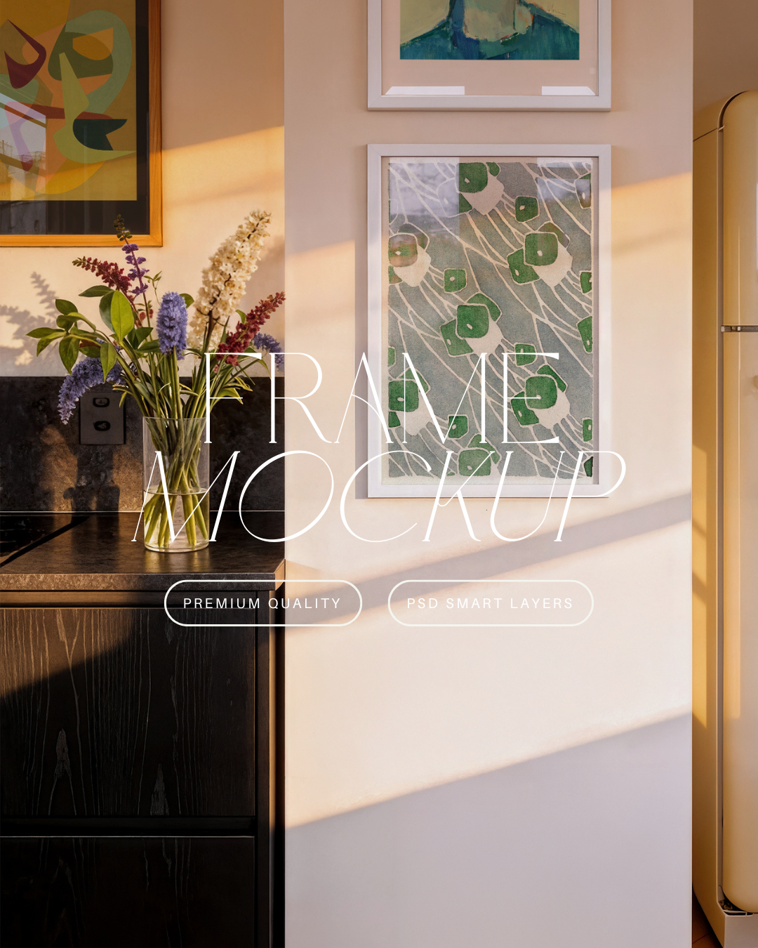 Mixed Poster Frame Mockup Trio