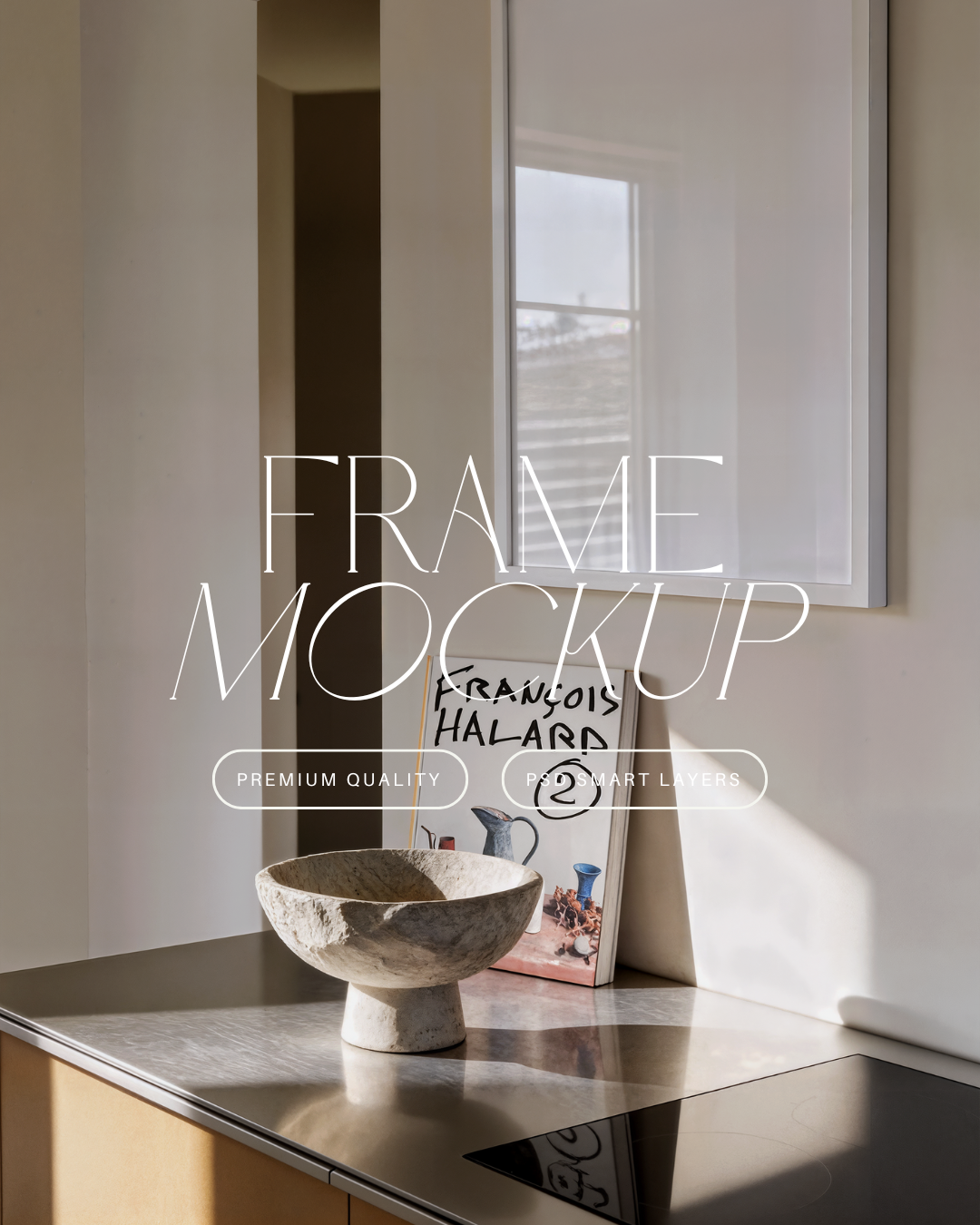 Vertical Poster Frame Mockup