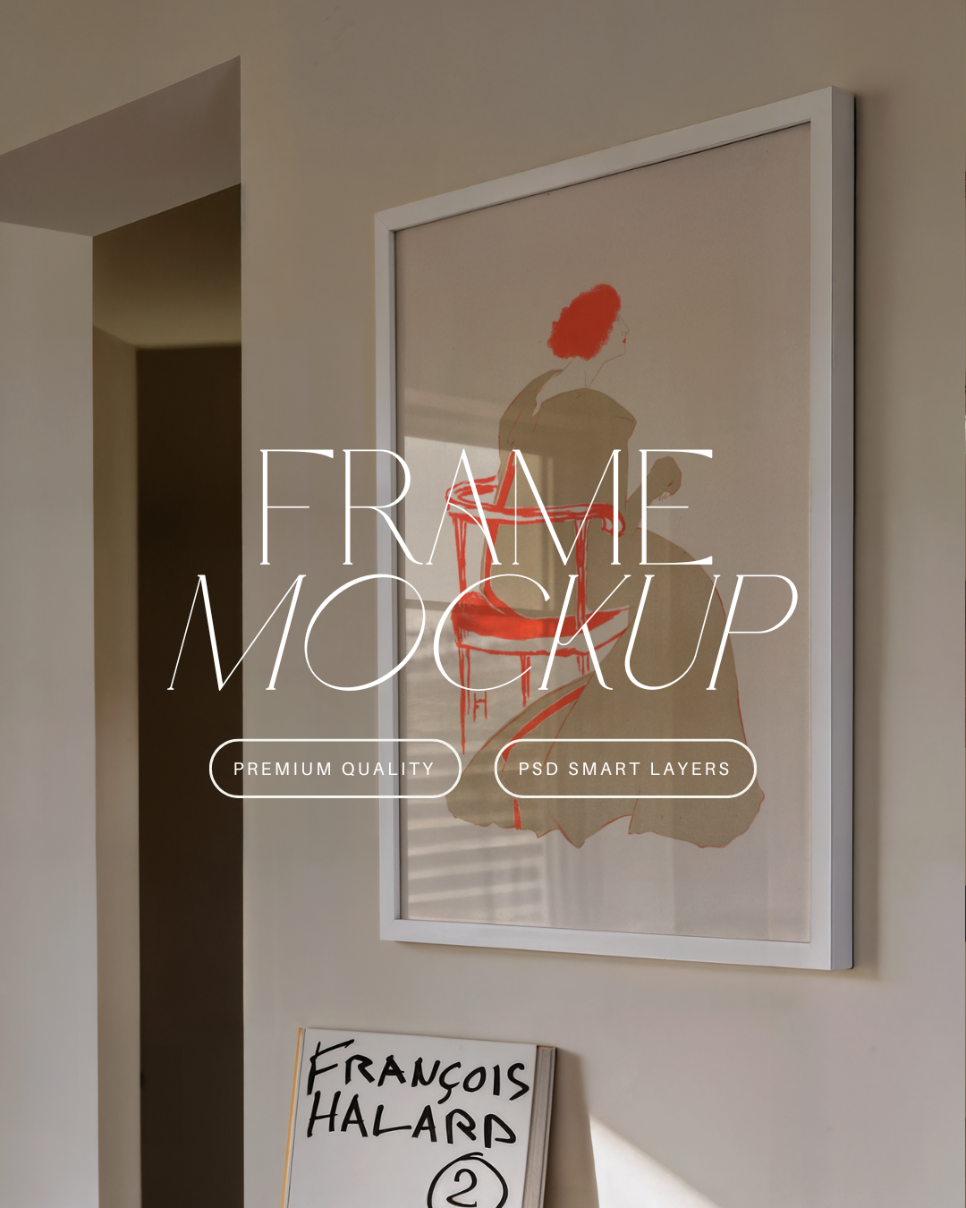 Vertical Poster Frame Mockup