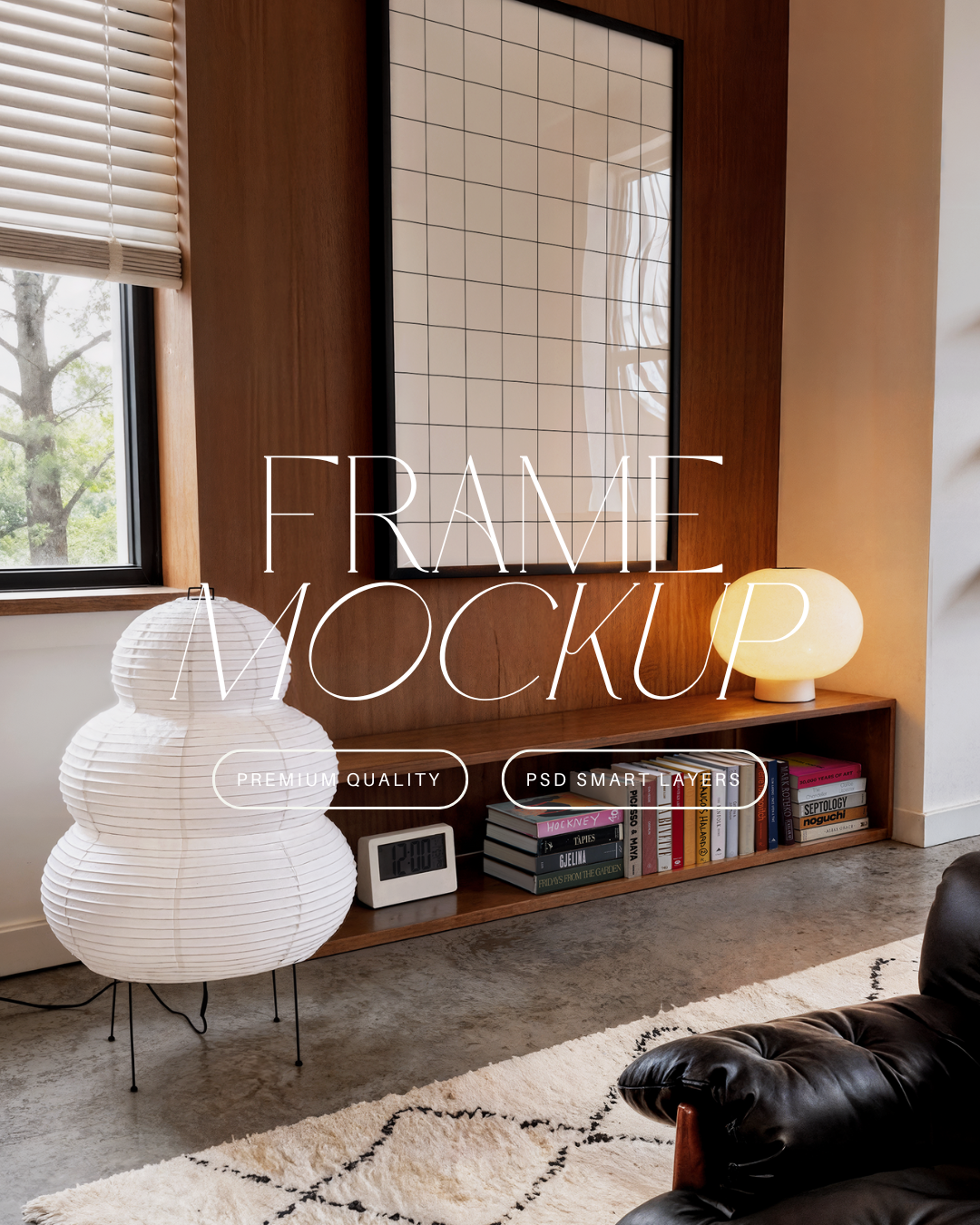 Vertical Poster Frame Mockup