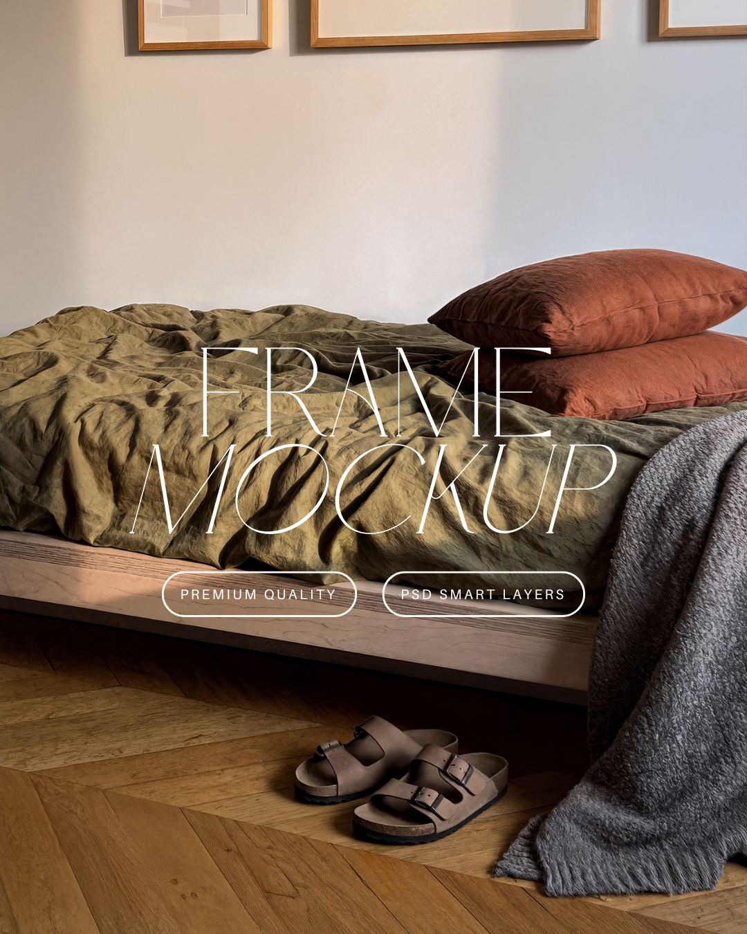 Vertical Poster Frame Mockup Trio