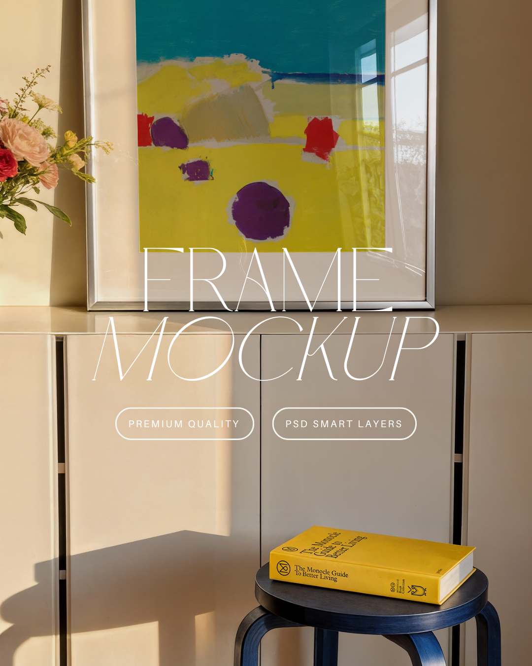 Vertical Poster Frame Mockup