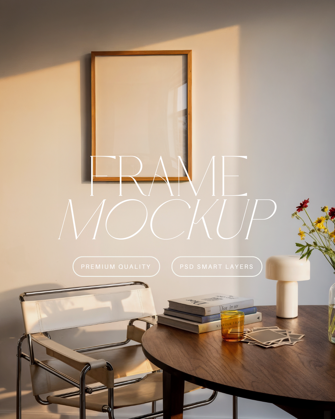 Vertical Poster Frame Mockup