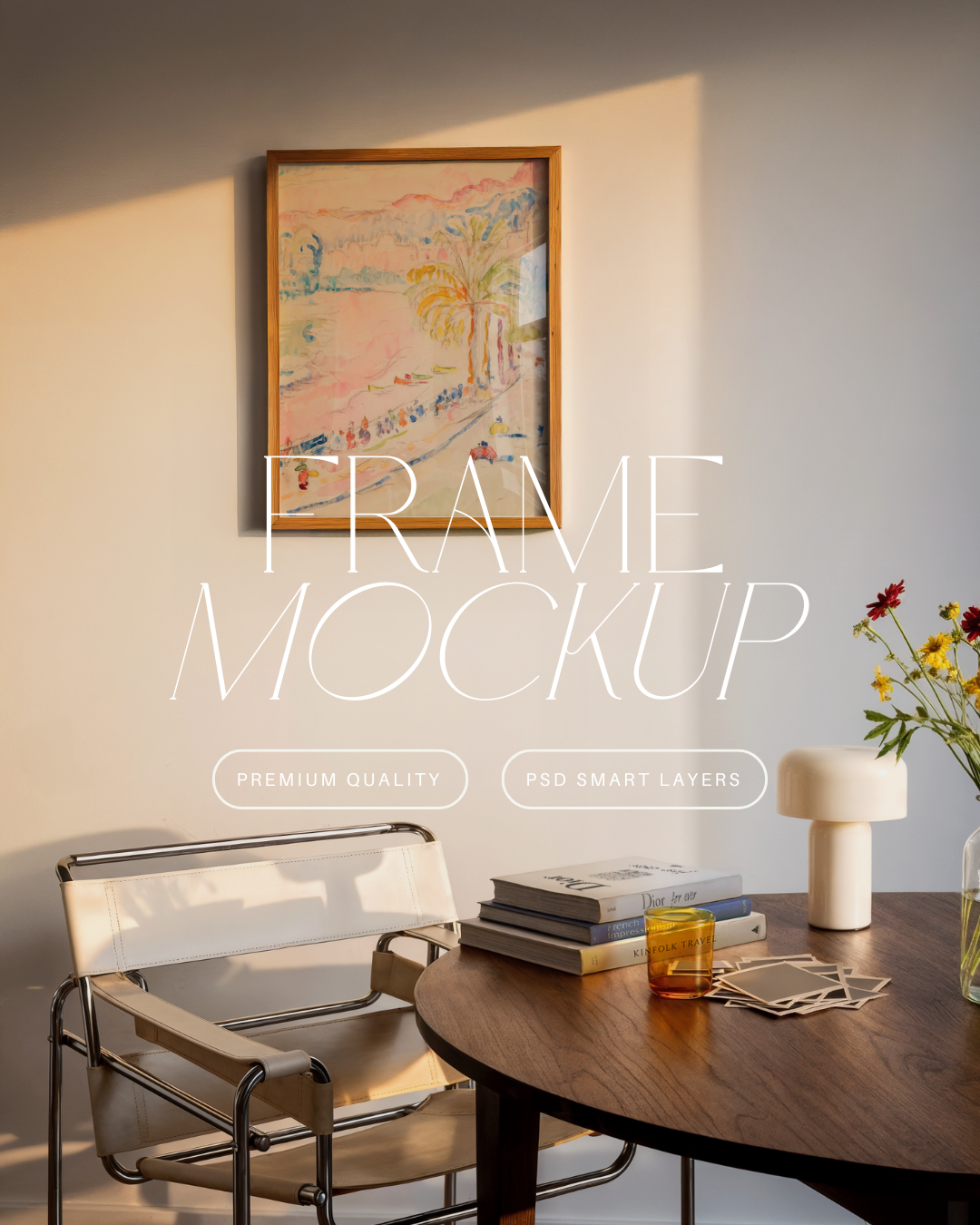 Vertical Poster Frame Mockup