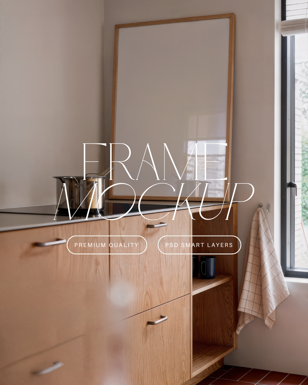 Vertical Poster Frame Mockup