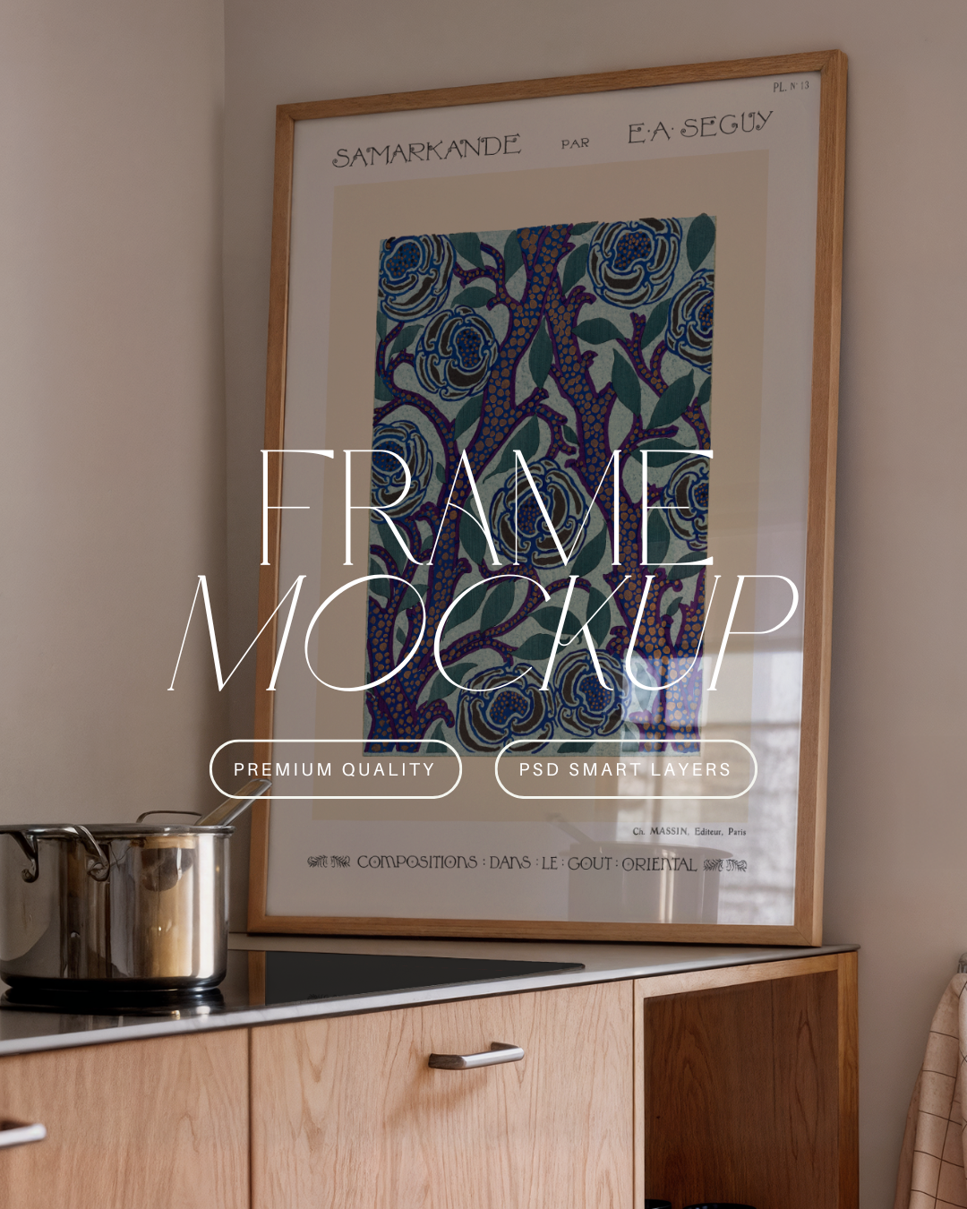 Vertical Poster Frame Mockup