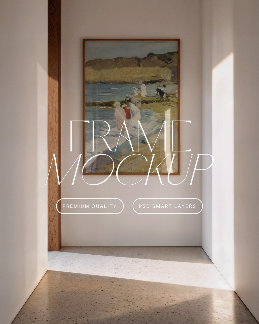 Vertical Poster Frame Mockup