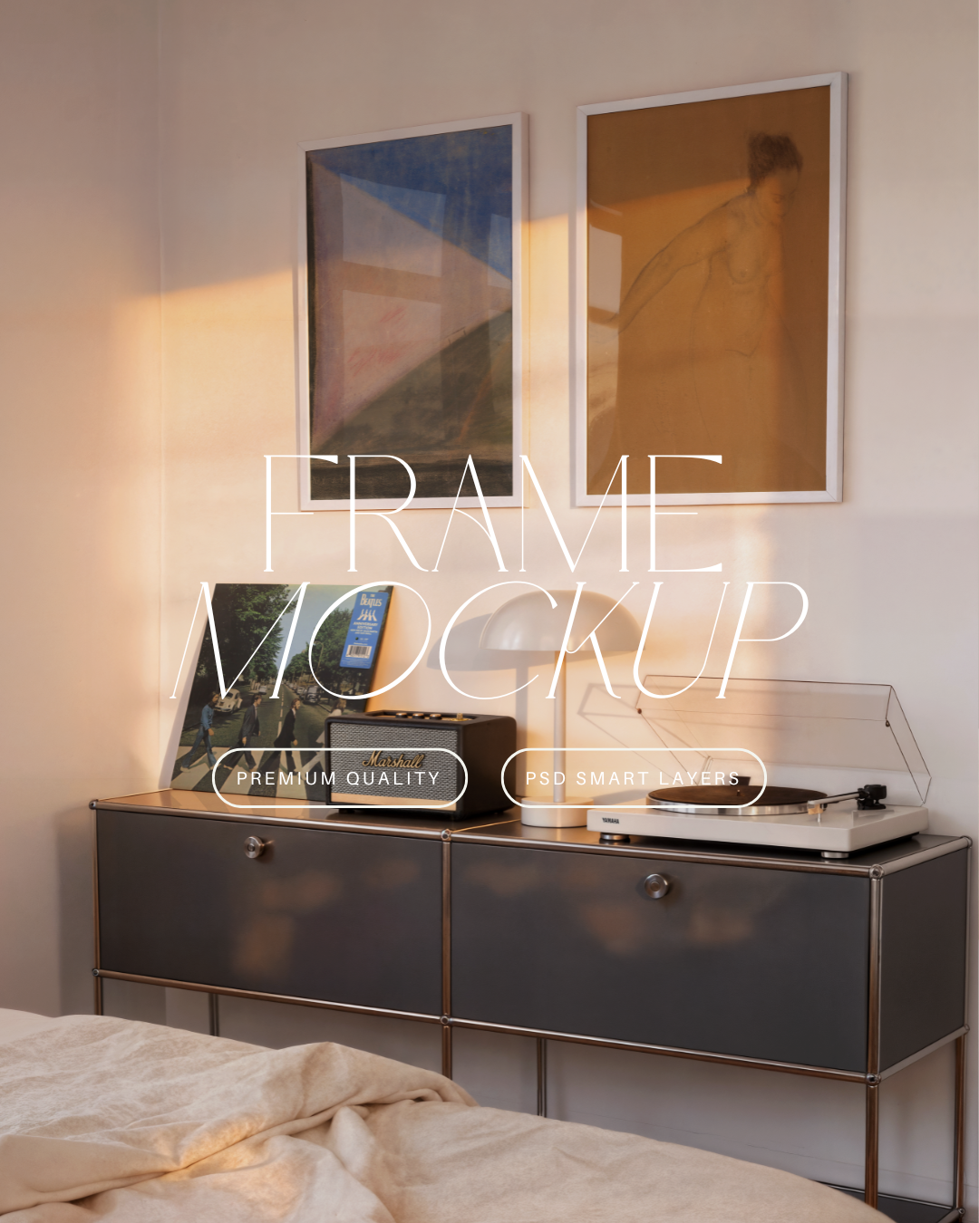 Vertical Poster Frame Mockup Duo