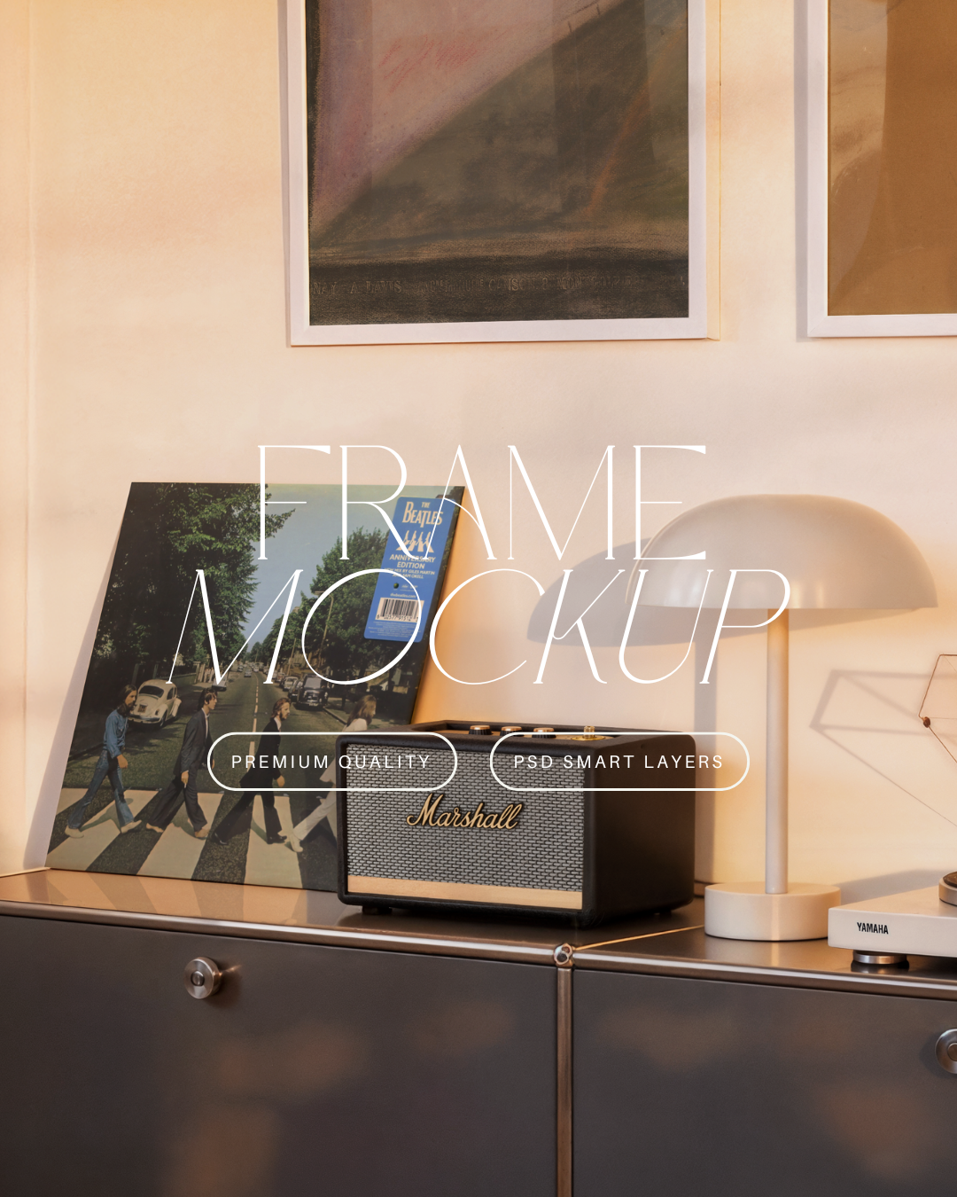 Vertical Poster Frame Mockup Duo