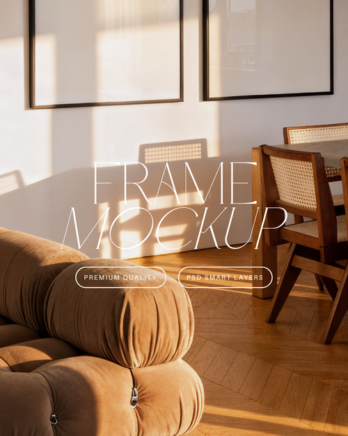 Vertical Poster Frame Mockup Duo