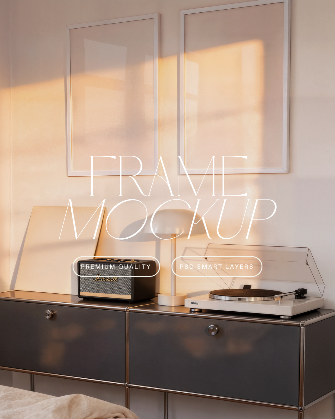 Vertical Poster Frame Mockup Duo