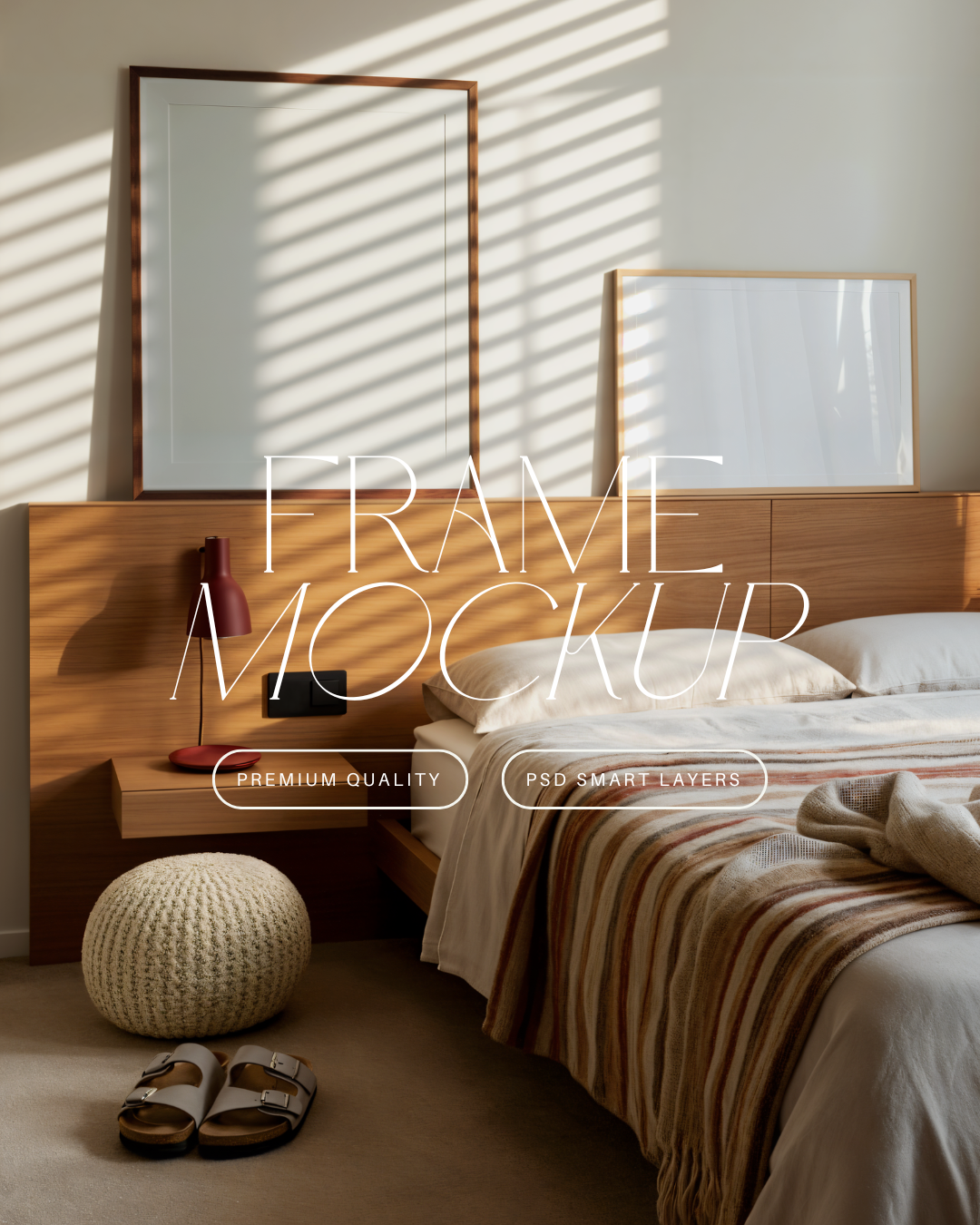 Vertical and Horizontal Poster Frame Mockup Duo