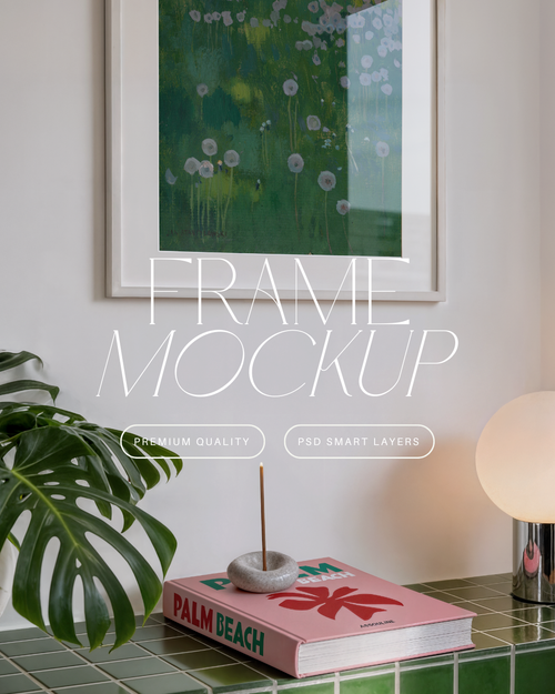 Vertical Poster Frame Mockup