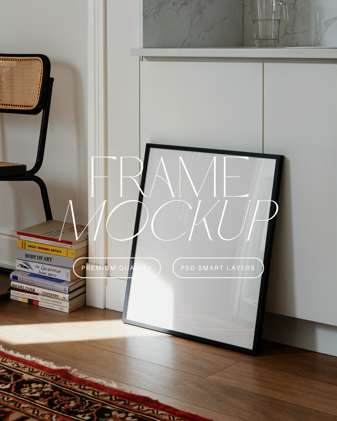 Vertical Poster Frame Mockup