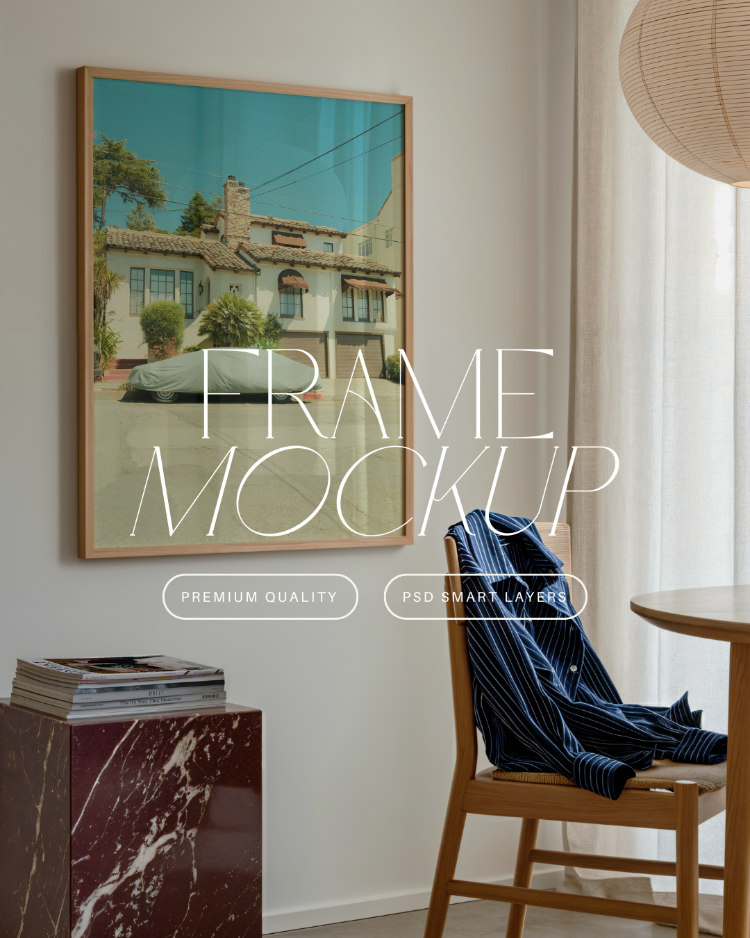 Vertical Poster Frame Mockup