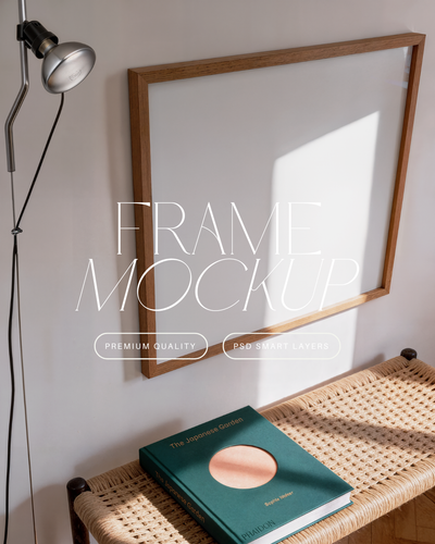 Square Poster Frame Mockup