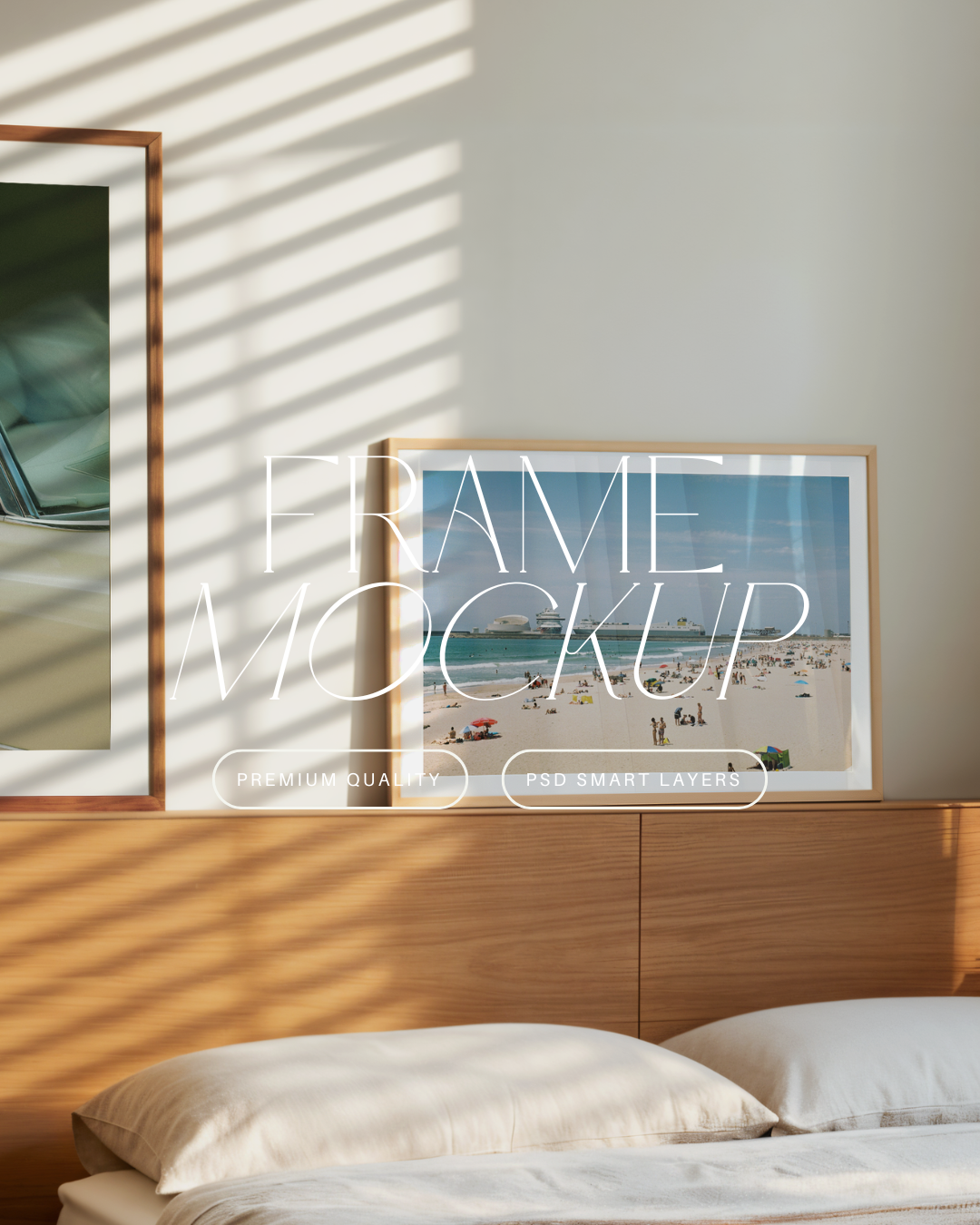 Vertical and Horizontal Poster Frame Mockup Duo