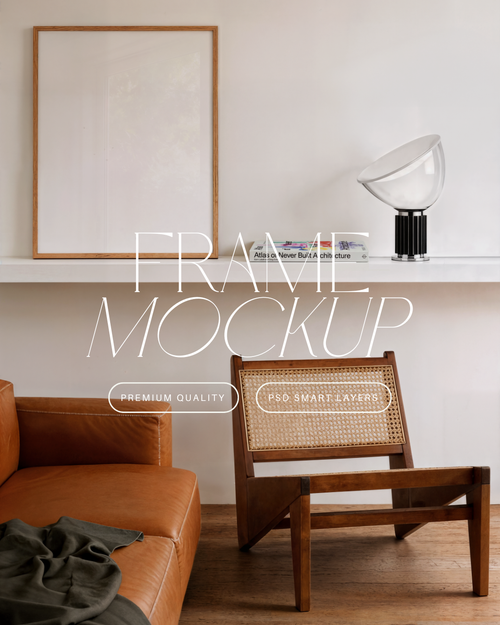 Vertical Poster Frame Mockup