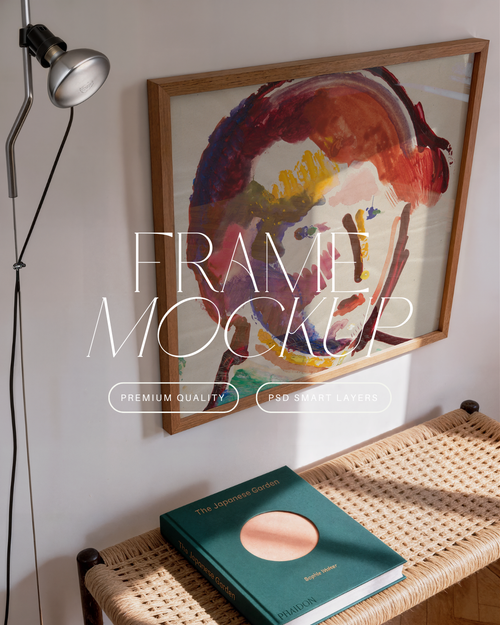 Square Poster Frame Mockup