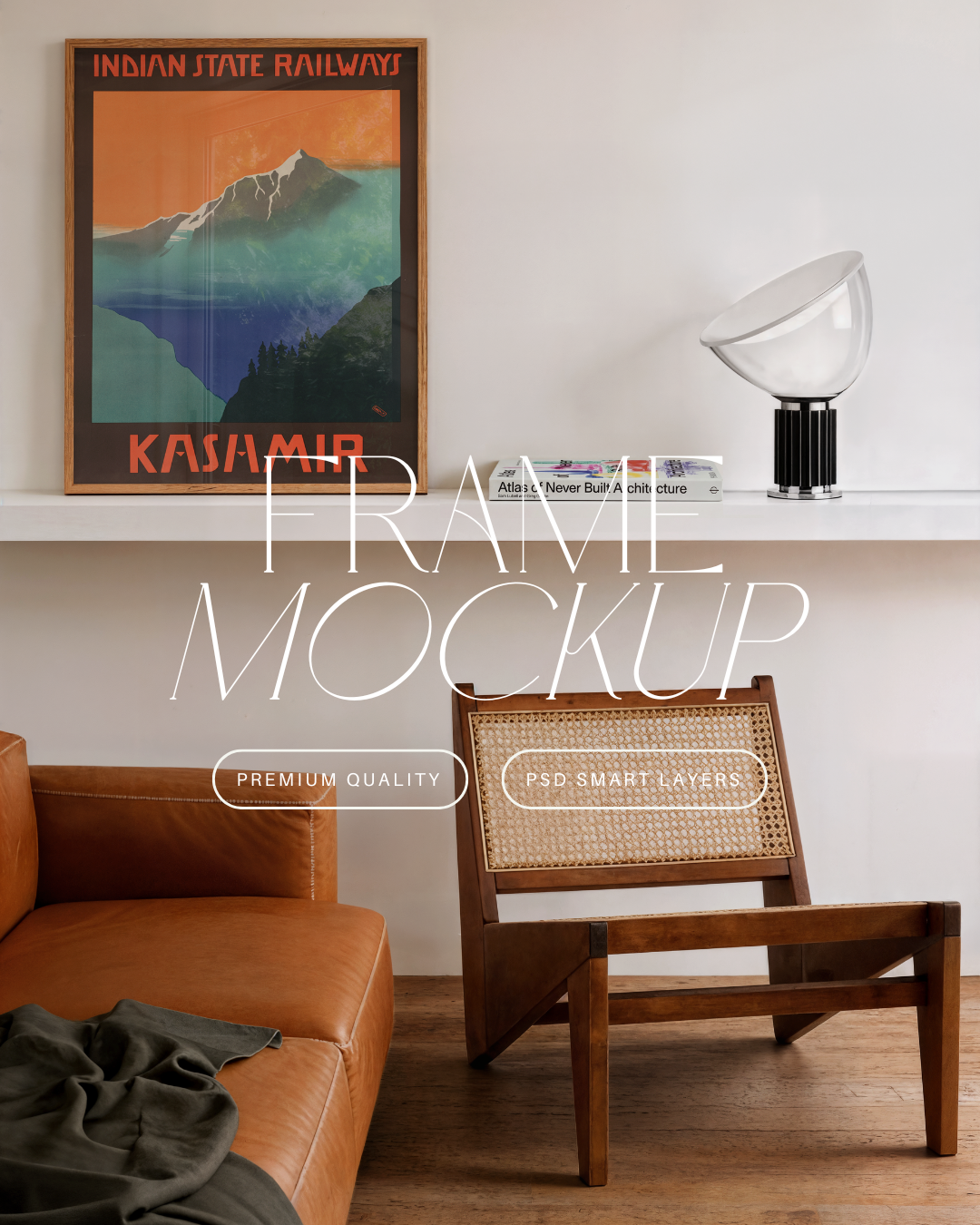 Vertical Poster Frame Mockup