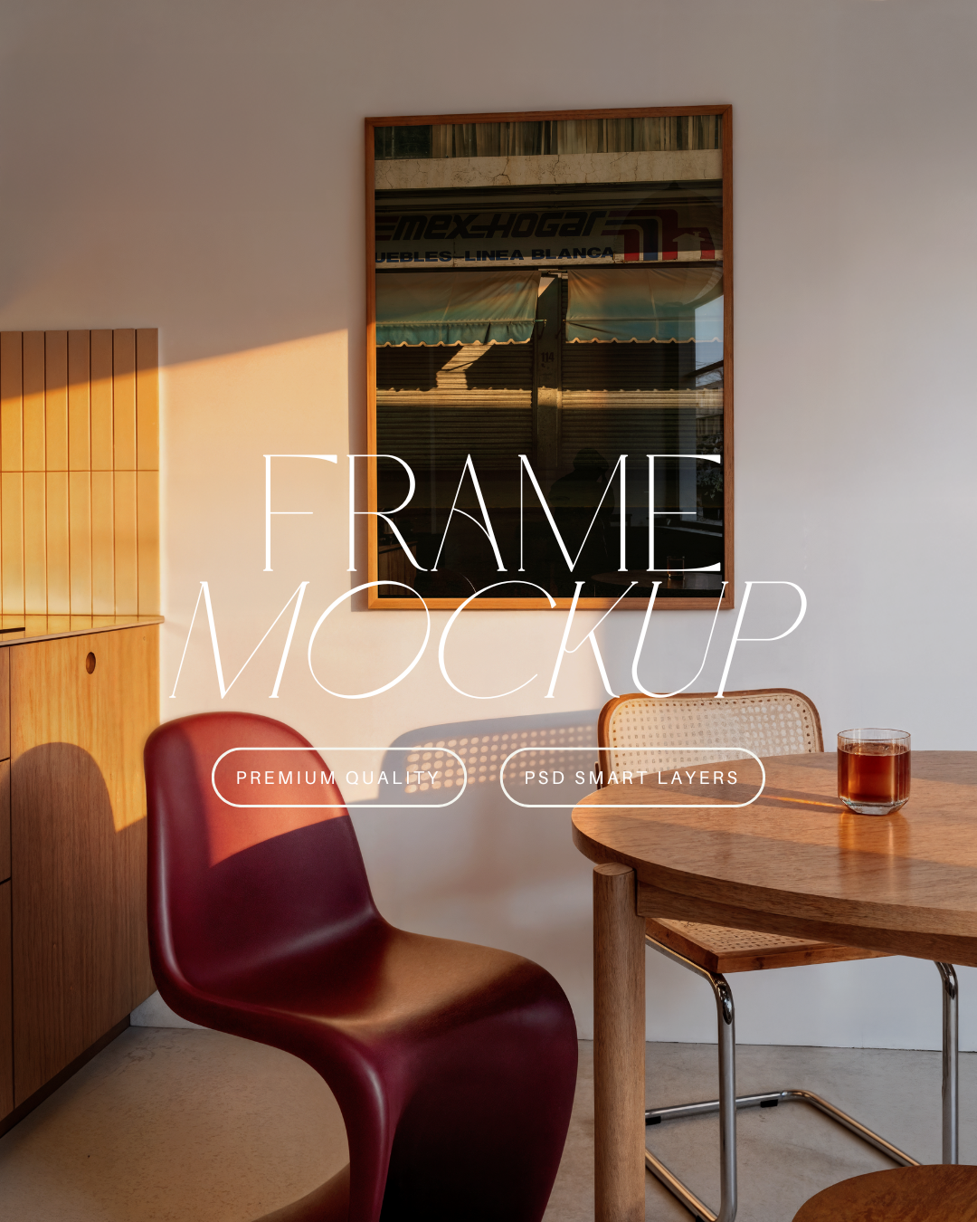 Vertical Poster Frame Mockup