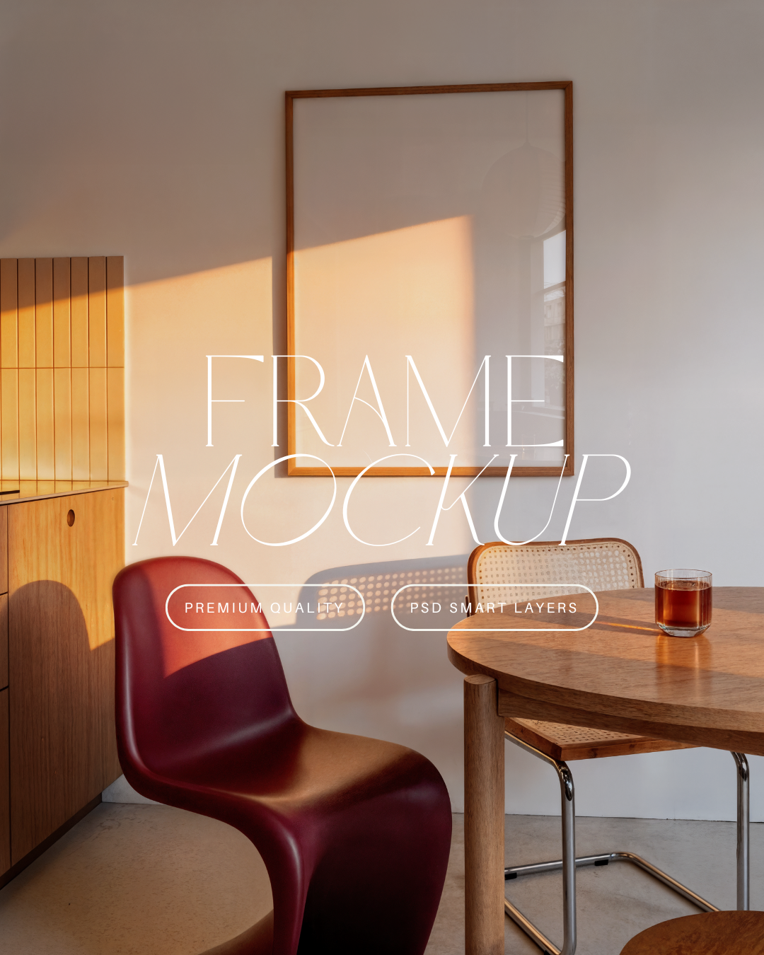 Vertical Poster Frame Mockup