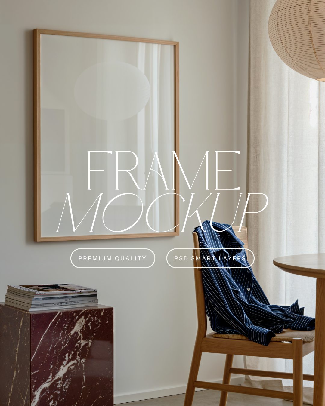 Vertical Poster Frame Mockup