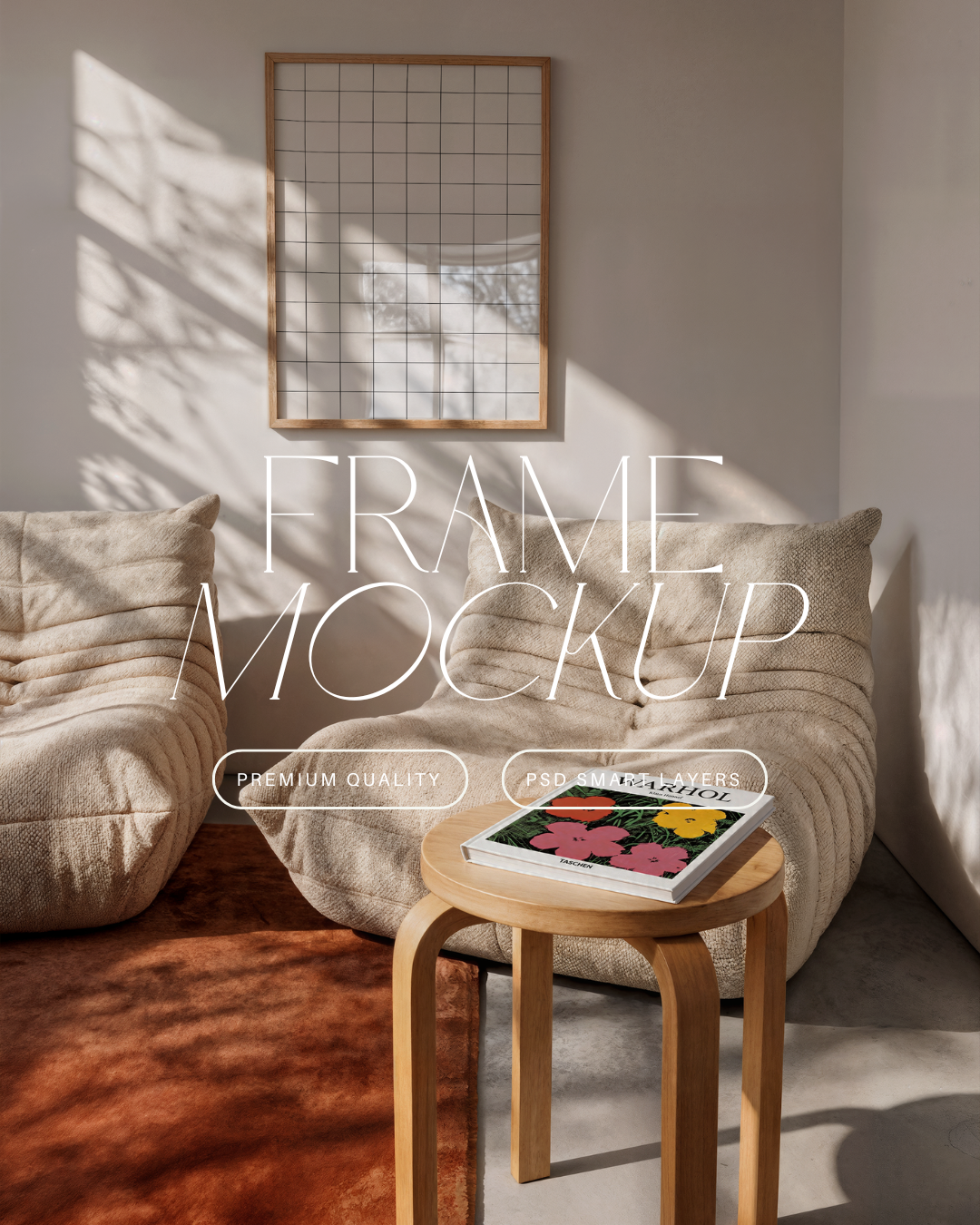 Vertical Poster Frame Mockup