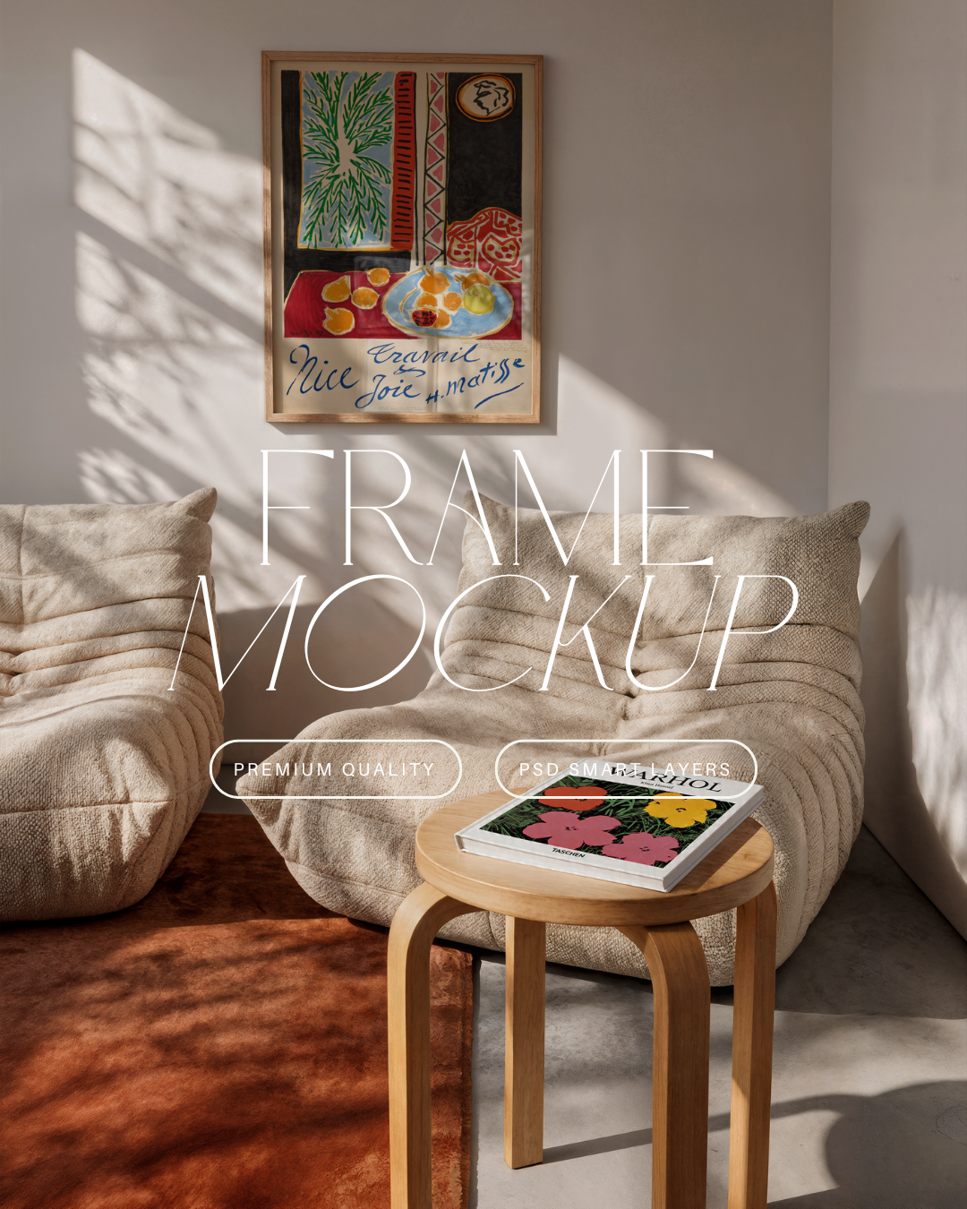 Vertical Poster Frame Mockup